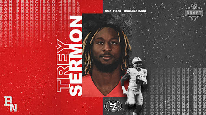 Trey Sermon NFL Draft Card